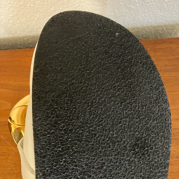 JW Anderson White Gold Chain Mule Clogs - Picture 7 of 9